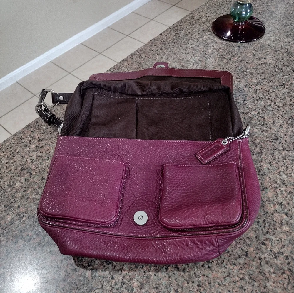 NWT Coach Chelsea Pebbled Leather Medium Shoulder Bag Purse Silver Hardw… - Picture 9 of 17